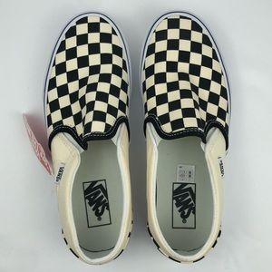 NWT checkerboard slip-on vans!
